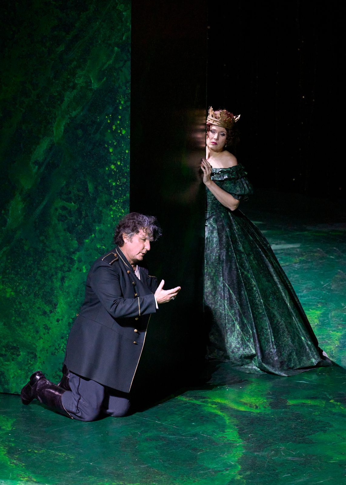 Ludovic Tézier (Nabucco) and Marina Rebeka (Abigaille) &copy; Luciano Romano