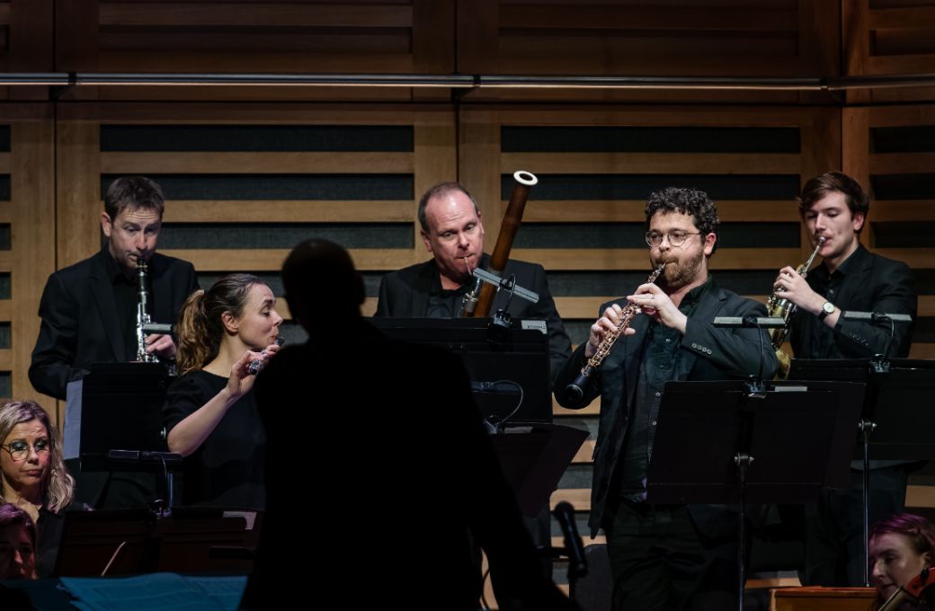 Aurora Orchestra winds play Ravel &copy; Julian Guidera