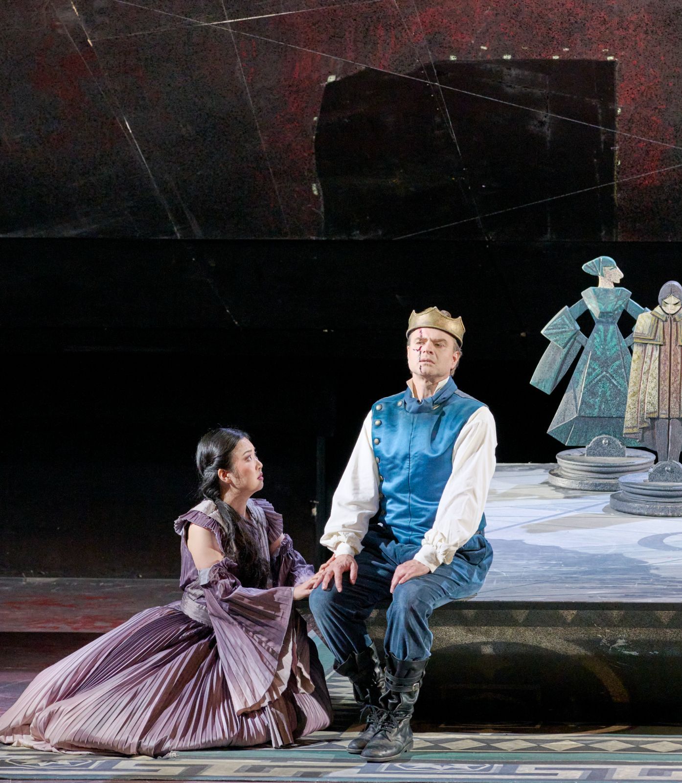 Ying Fang (Ilia), Bernard Richter (Idomeneo) © Michael Pöhn