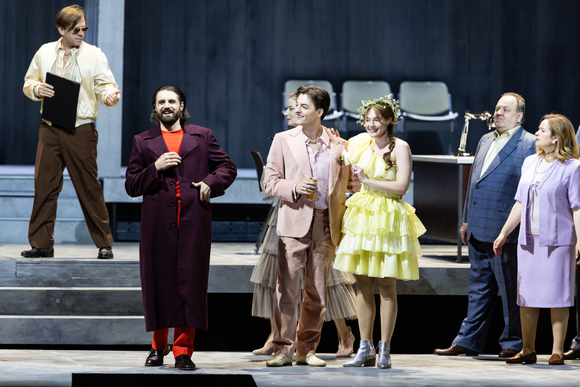 Konstantin Krimmel (Don GiovannI), Paweł Horodyski (Masetto) und Erika Baikoff (Zerlina) &copy; Geoffroy Schied