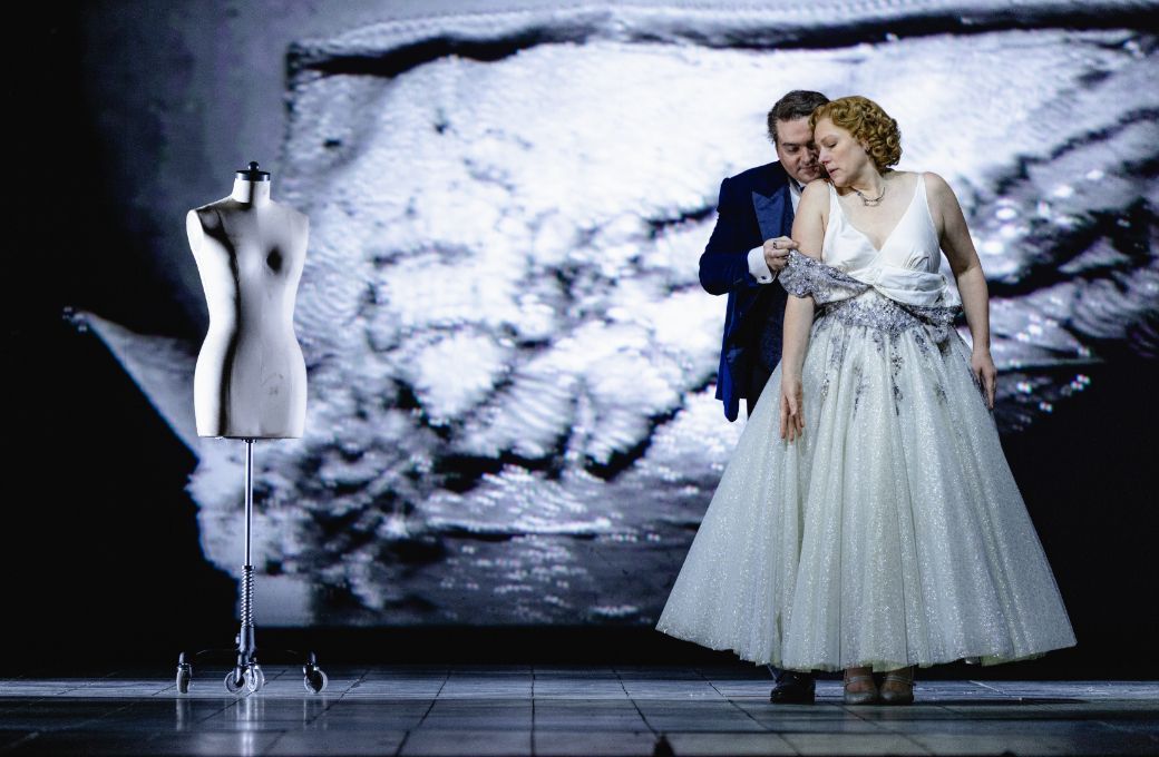 Alex Boyer (Herod) and Jennifer Holloway (Salome) &copy; Kyle Flubacker