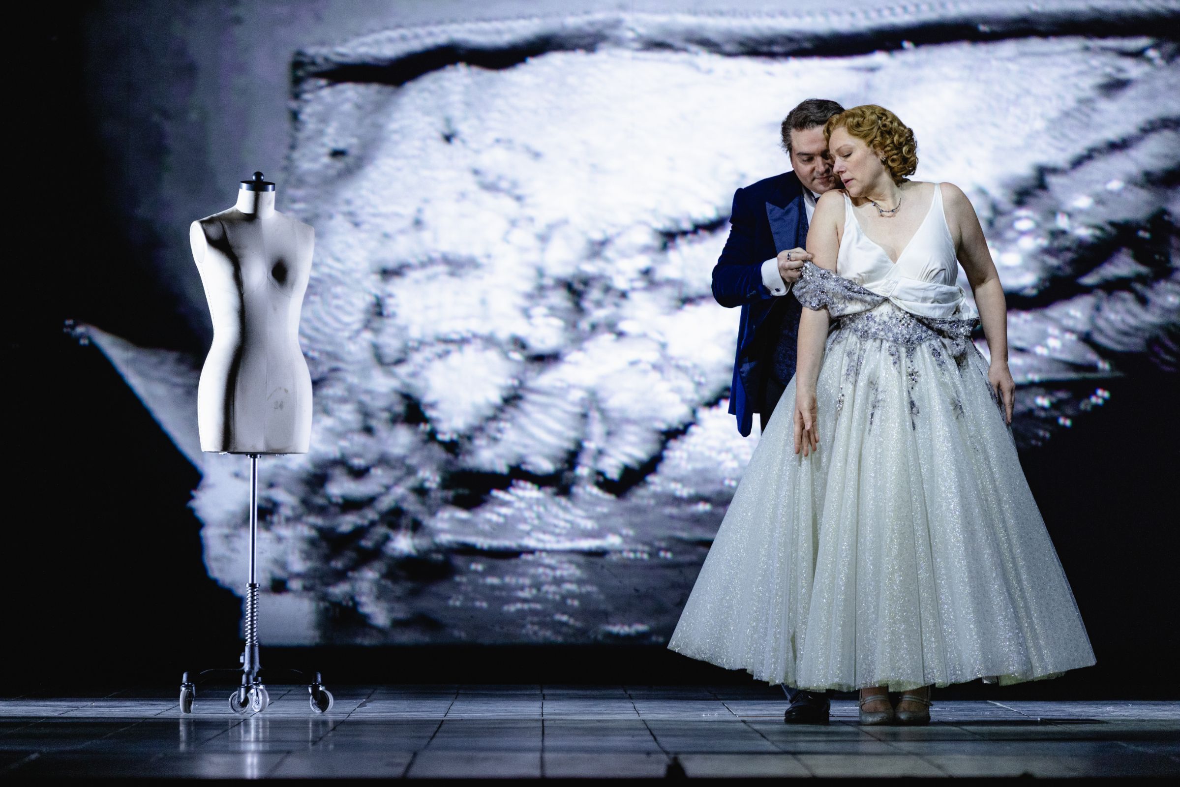 Alex Boyer (Herod) and Jennifer Holloway (Salome) © Kyle Flubacker