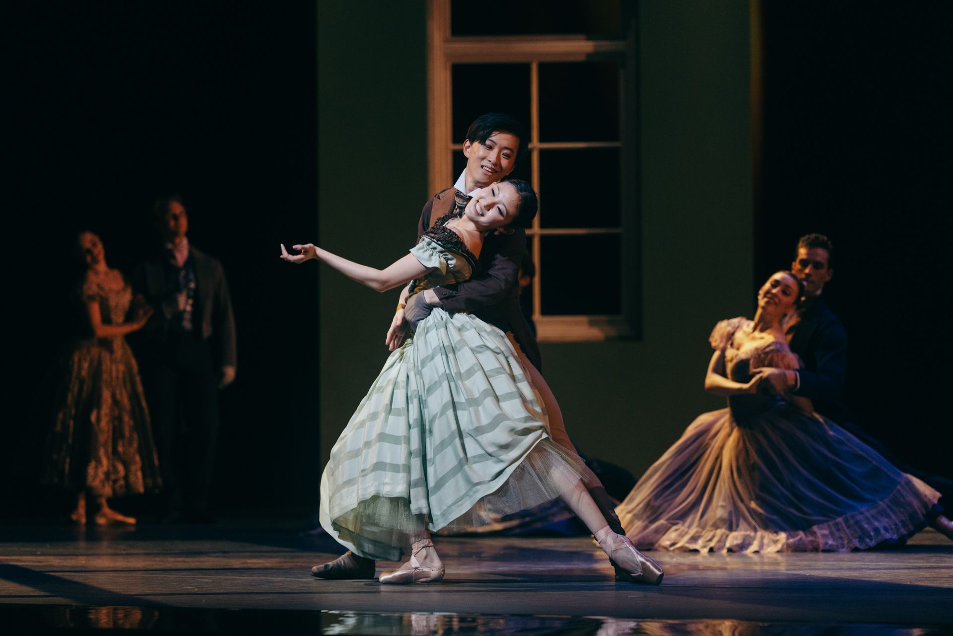Wona Park and Wei Wang in Yuri Possokhov's <i>Eugene Onegin</i> © Lindsey Rallo