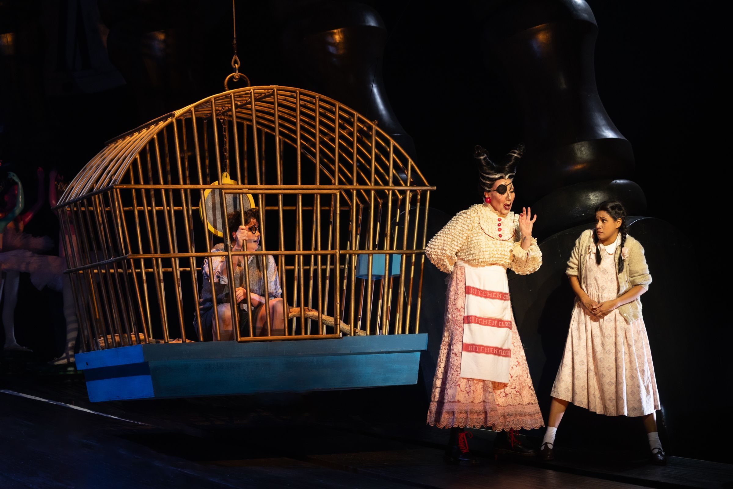 Margaret Plummer (Hansel), Jane Ede (The Witch) and Stacey Alleaume (Gretel) &copy; Carlita Sari