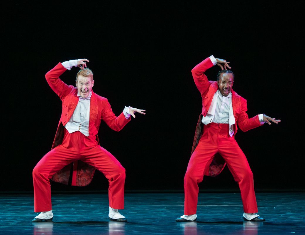 Lee Duveneck and Alex Clayton in Robert Battle's <i>Under the Rhythm</i> © Ron Thiele