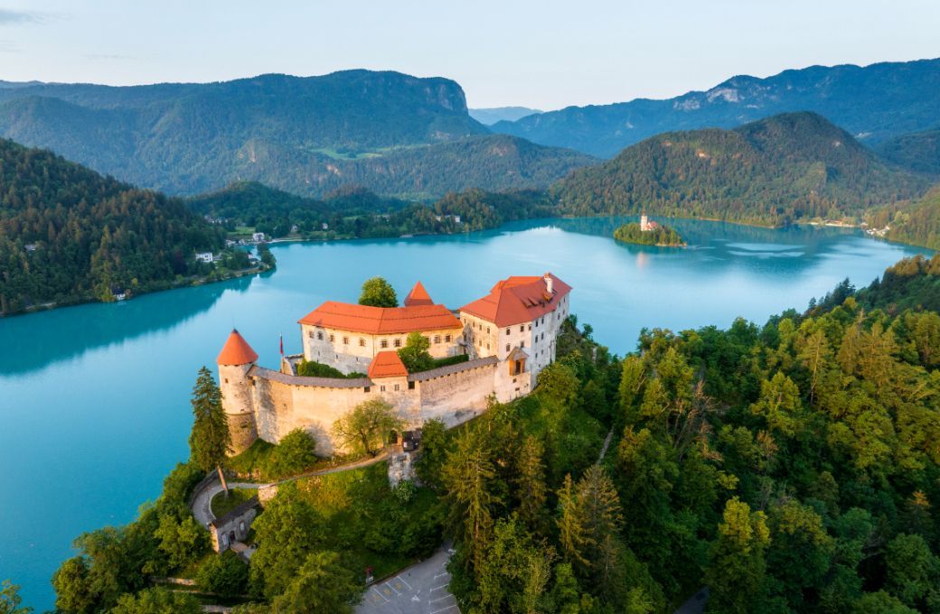 Bled Castle and Lake Bled &copy; Jost Gantar