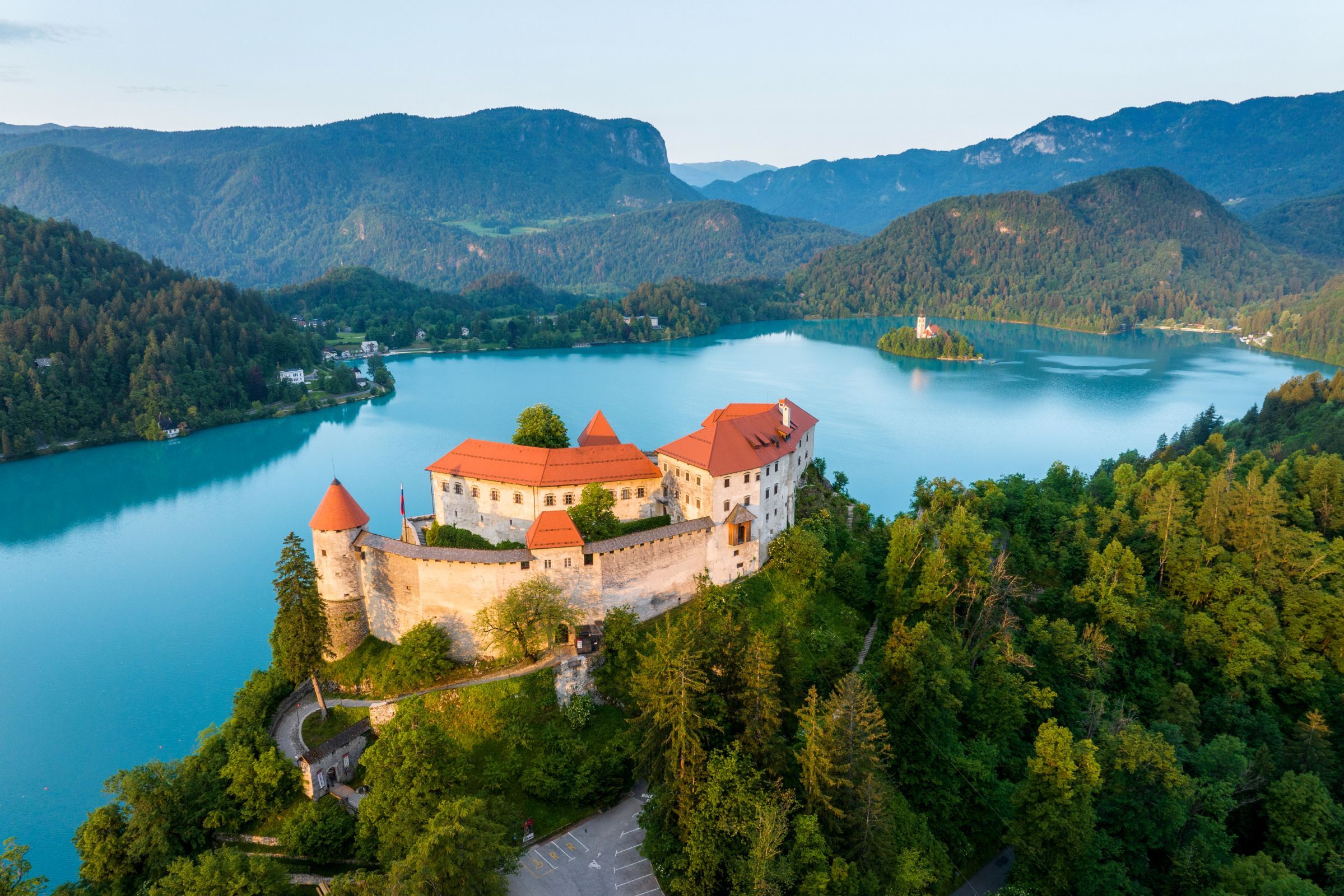 Bled Castle and Lake Bled &copy; Jost Gantar