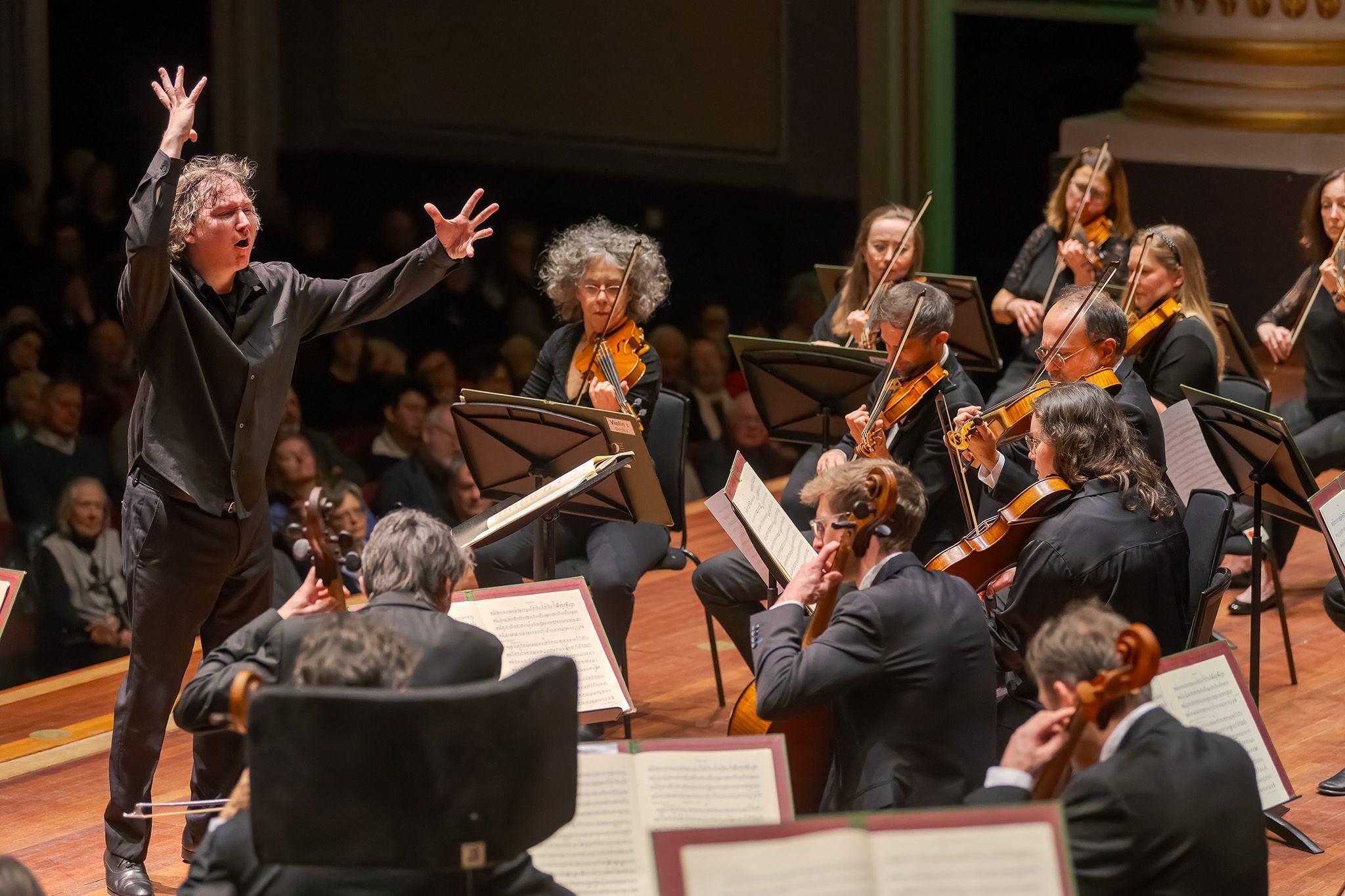 Maxim Emelyanychev conducts the Scottish Chamber Orchestra &copy; Christopher Bowen