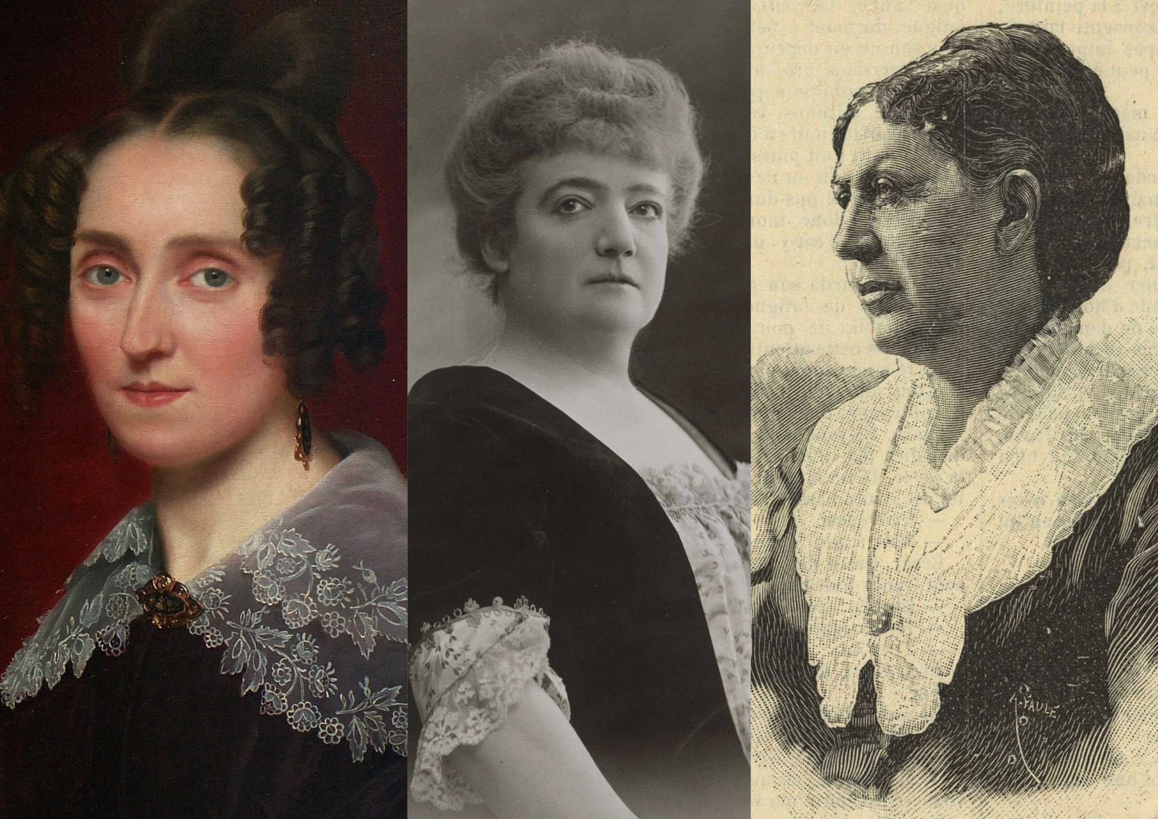Louise Farrenc, Augusta Holmès and Clémence de Grandval &copy; Wikimedia Commons | Palazzetto Bru Zane