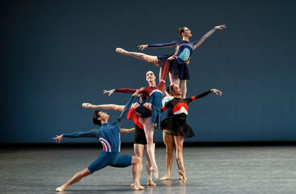 Chun Wai Chan, Mira Nadon, Daniel Ulbricht, Mia Williams, Roman Mejia, Tiler Peck in <i>The Wind-Up</i> &copy; Erin Baiano