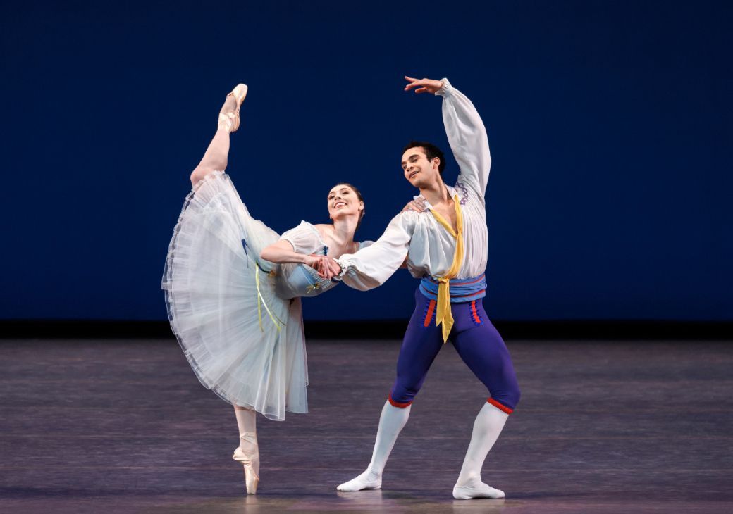Isabella LaFreniere and Ryan Tomash in Bournonville's <i>Flower Festival at Genzano Pas de Deux</i> &copy; Erin Baiano