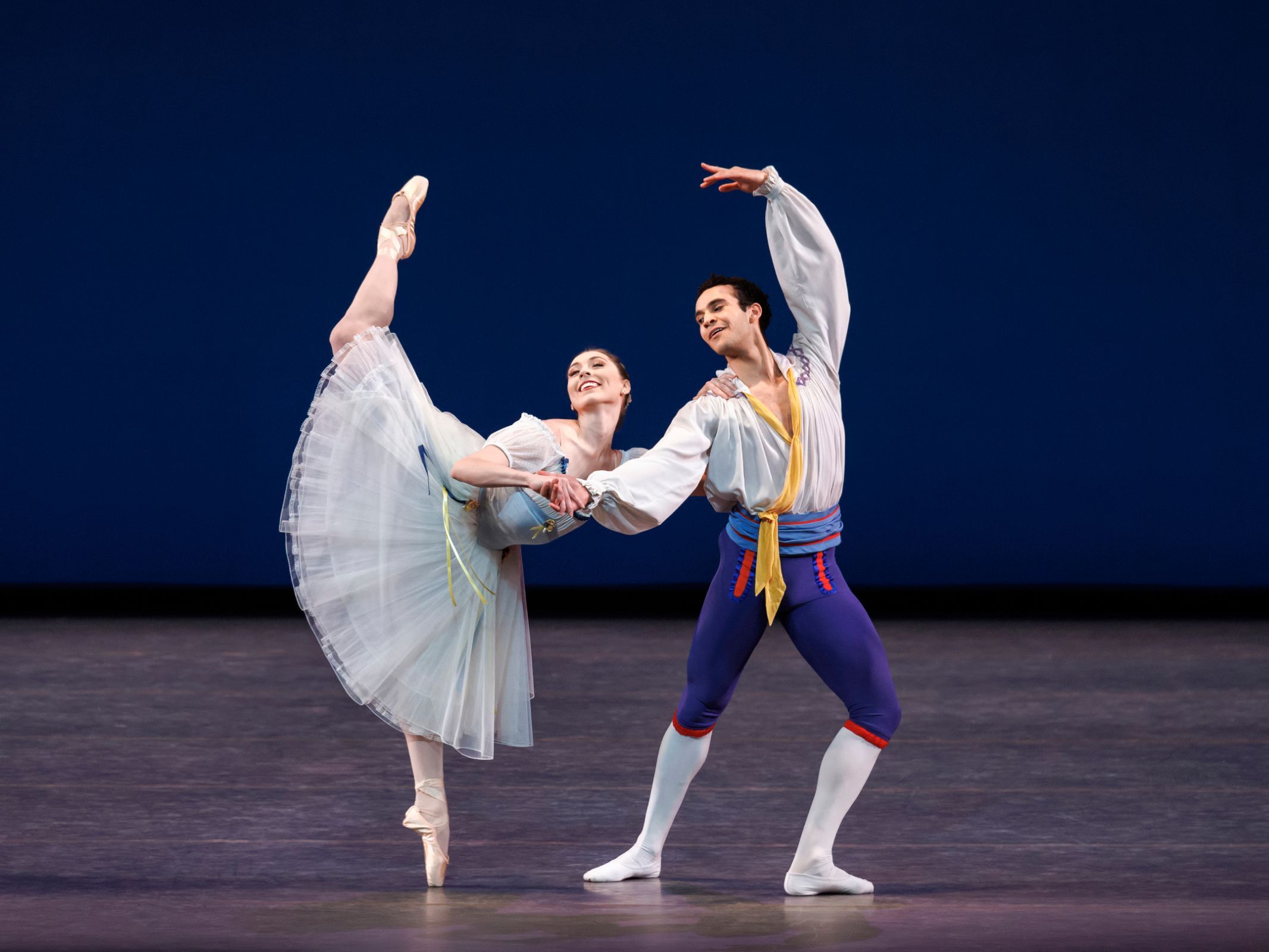 Isabella LaFreniere and Ryan Tomash in Bournonville's <i>Flower Festival at Genzano Pas de Deux</i> &copy; Erin Baiano