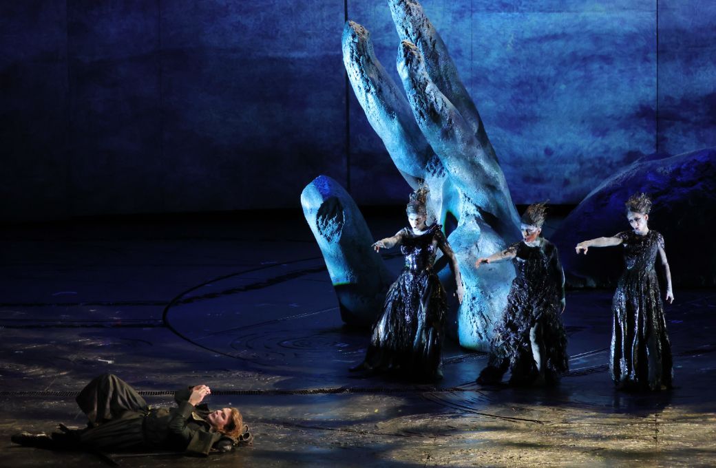Klaus Florian Vogt (Siegfried), Lea-ann Dunbar, Svetlina Stoyanova, Virginie Verrez (Rhinemaidens) &copy; Brescia e Amisano | Teatro alla Scala