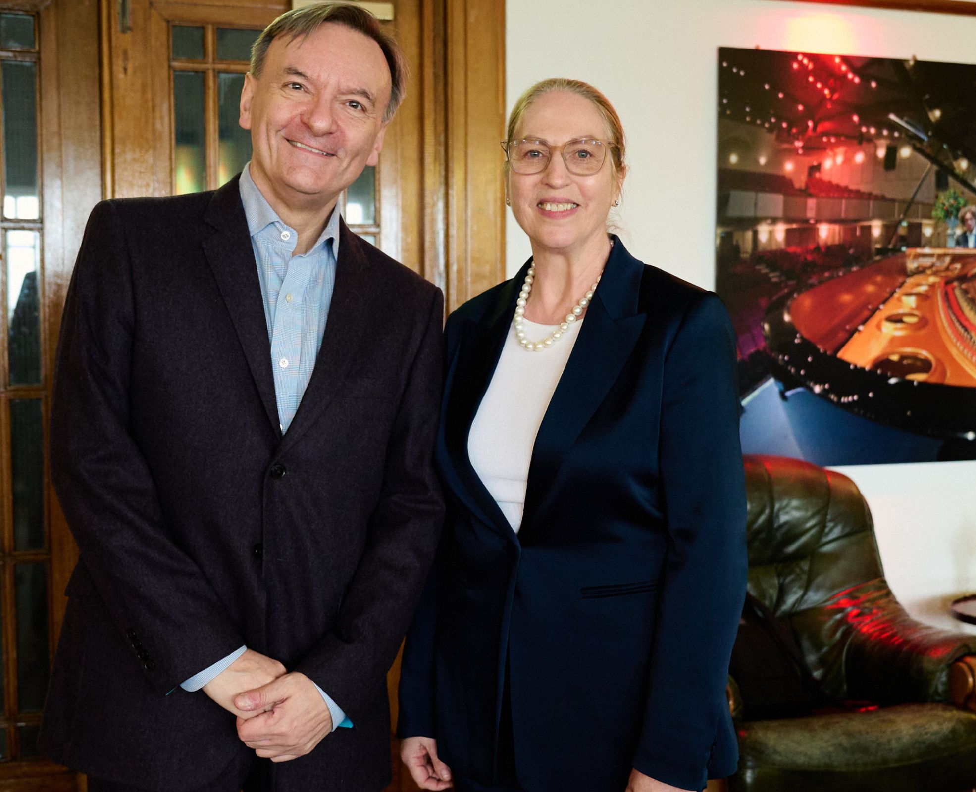 Sir Stephen Hough and Vanessa Latarche &copy; Hastings International Piano Competition