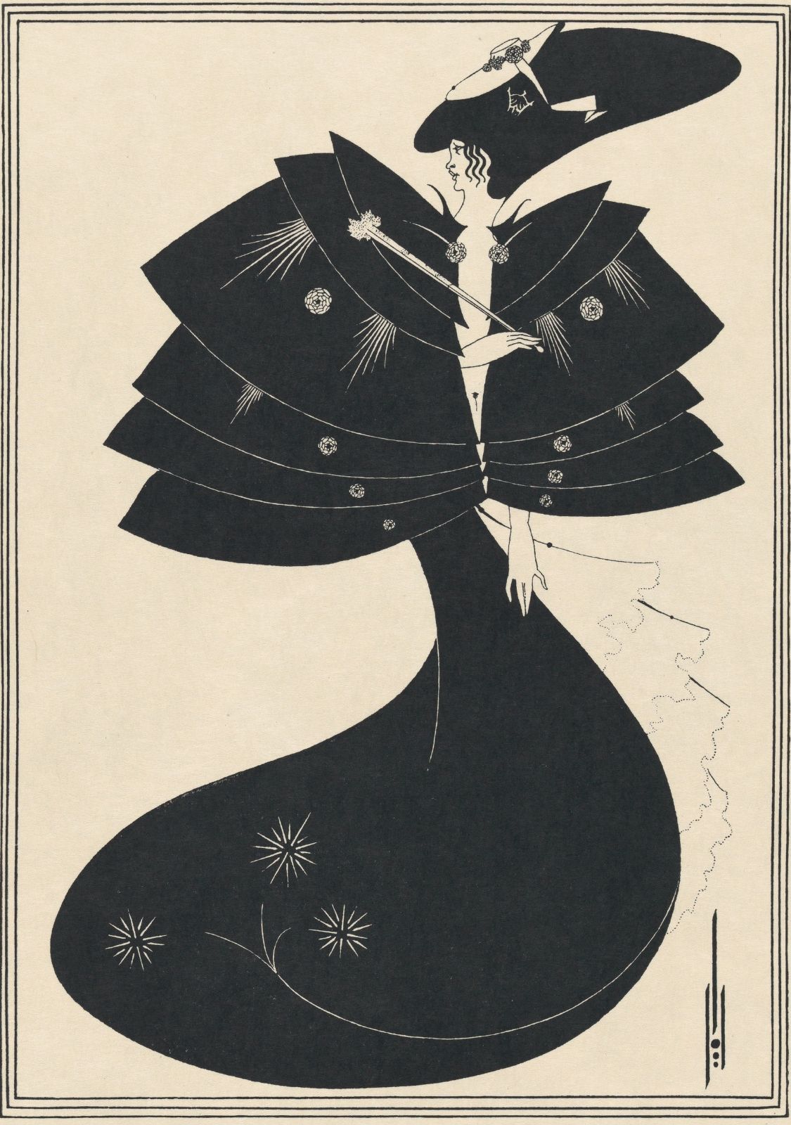 From Aubrey Beardsley’s illustrations for Oscar Wilde’s <i>Salome</i> (1907) &copy; Metropolitan Museum of Art (Public domain)