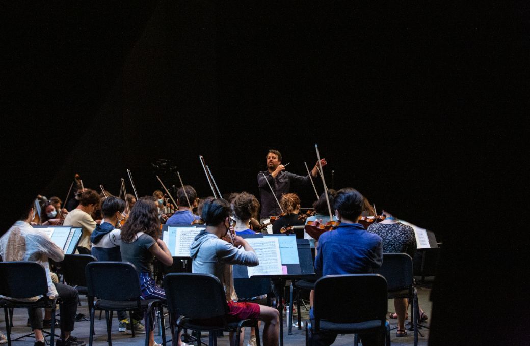 Gaffigan rehearses at Verbier Festival &copy; Silvia Laurent