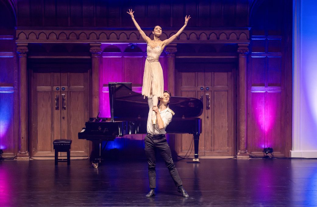 Sae Maeda and Harris Bell in <i>Moskowski Waltz</i> &copy; Deborah Jaffe