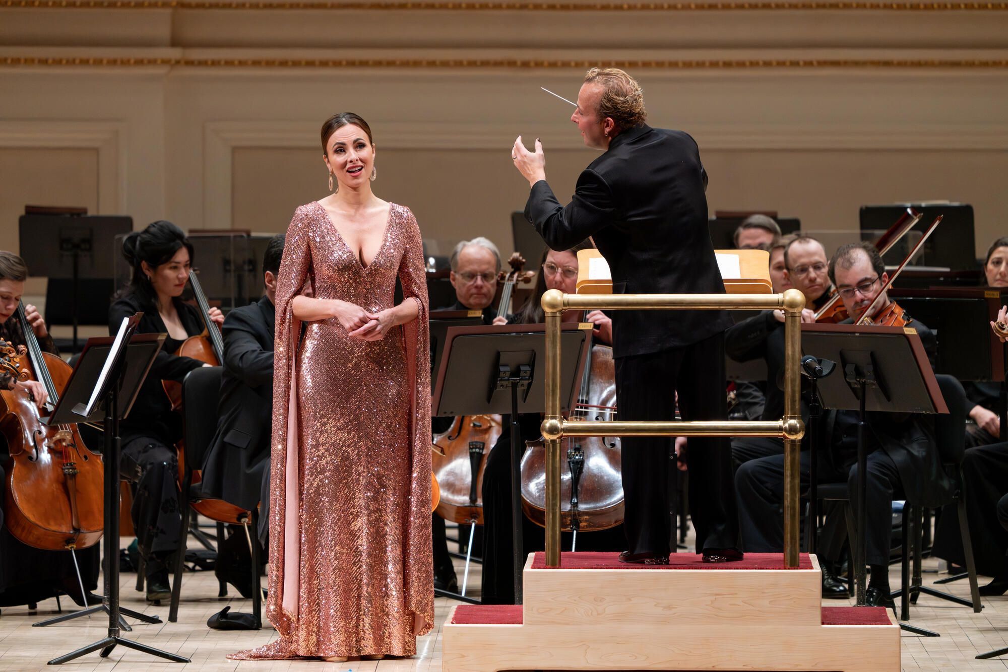 Isabel Leonard, Yannick Nézet-Séguin and the Met Orchestra © Jennifer Taylor