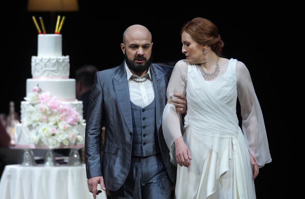 Gianluca Buratto (Barbazul) y Paula Murrihy (Ariadna) &copy; Javier del Real | Teatro Real