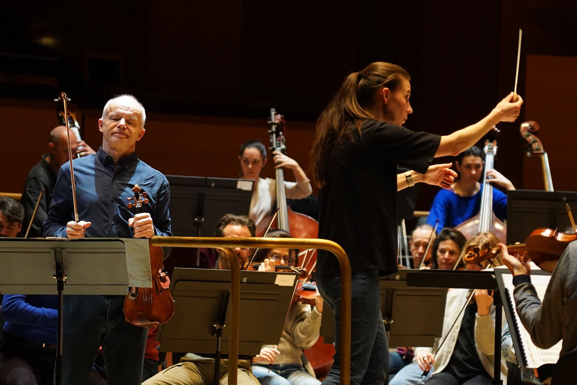 Thomas Zehetmair, Marta Gardolińska et l’Orchestre national de Lyon &copy; Sarah Brun