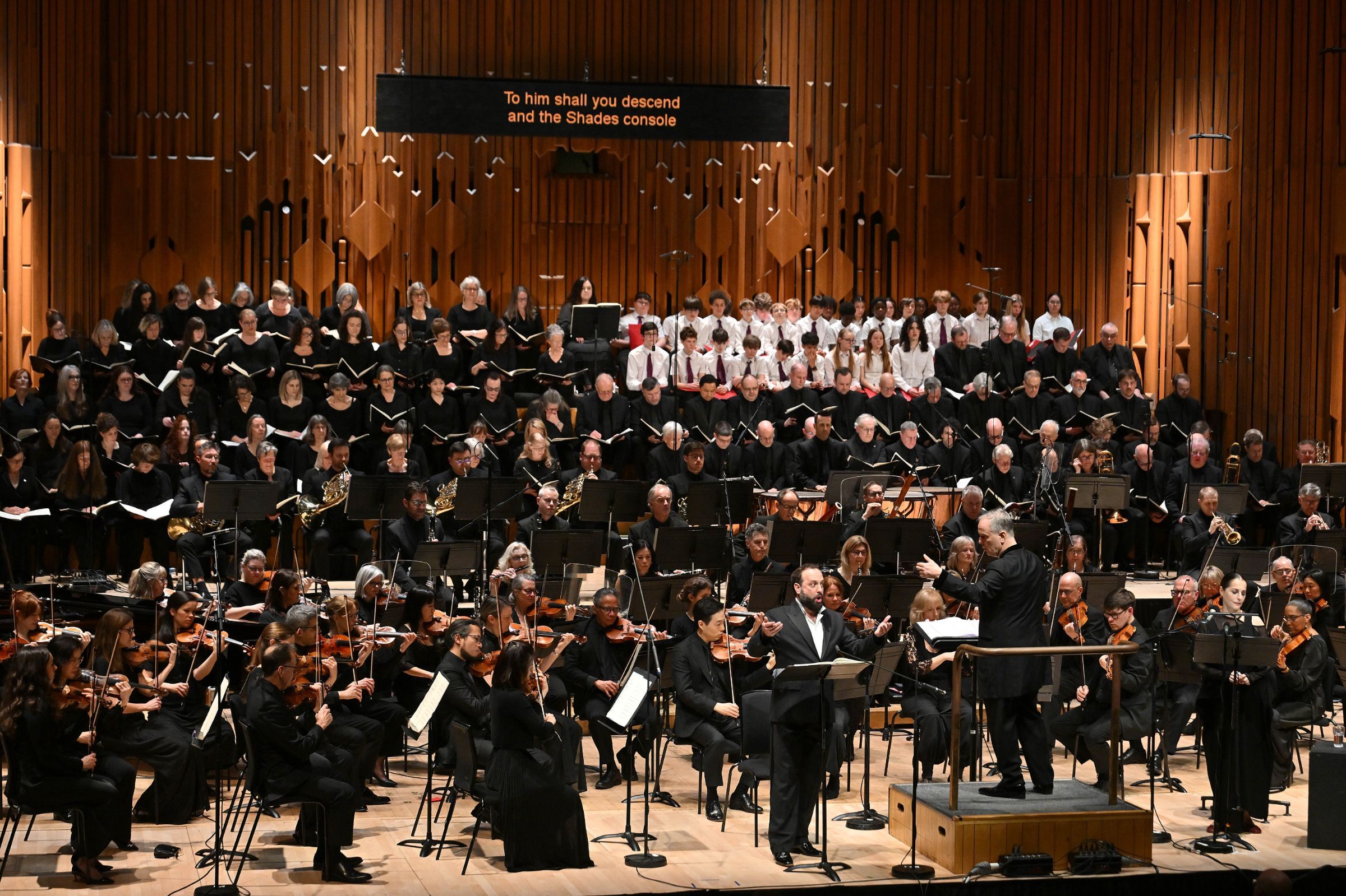 Peter Tantsits, Sakari Oramo, the BBC Symphony Orchestra and Chorus &copy; BBC | Mark Allan