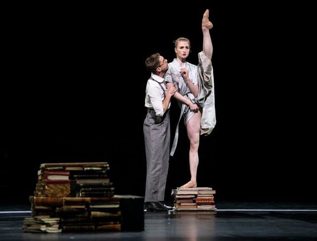 Grete Sofie Borud Nybakken as Hedda and Martin Dauchez as her husband in <i>Hedda Gabler</i> © Erik Berg