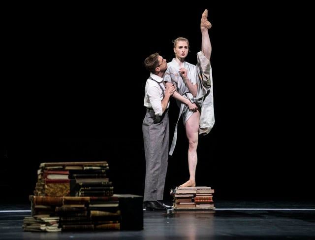 Grete Sofie Borud Nybakken as Hedda and Martin Dauchez as her husband in <i>Hedda Gabler</i> © Erik Berg
