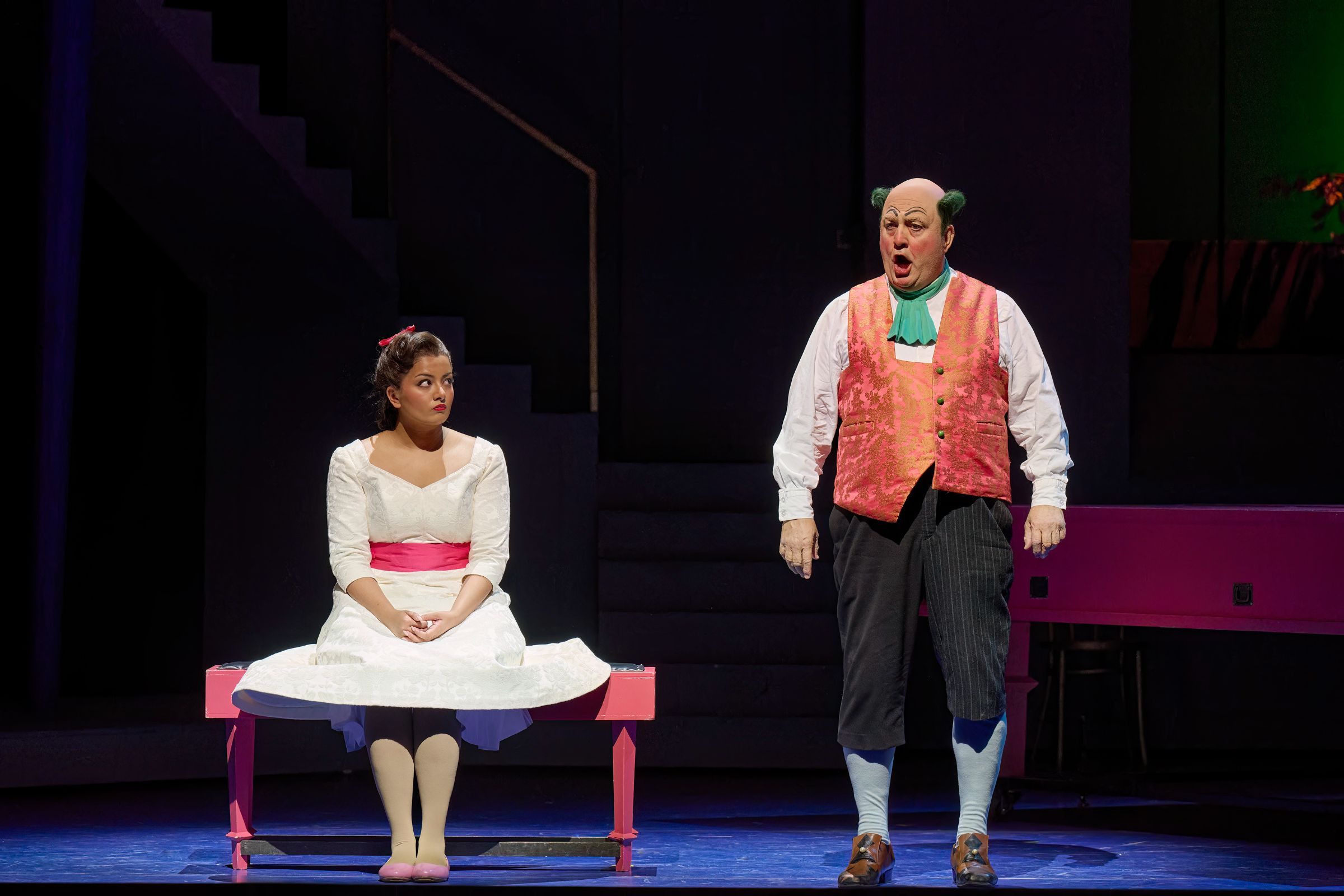 Deepa Johnny (Rosina) and Renato Girolami (Bartolo) &copy; Michael Cooper
