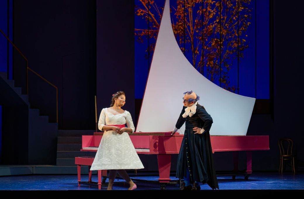 Deepa Johnny (Rosina) and Dave Monaco (Almaviva) &copy; Michael Cooper