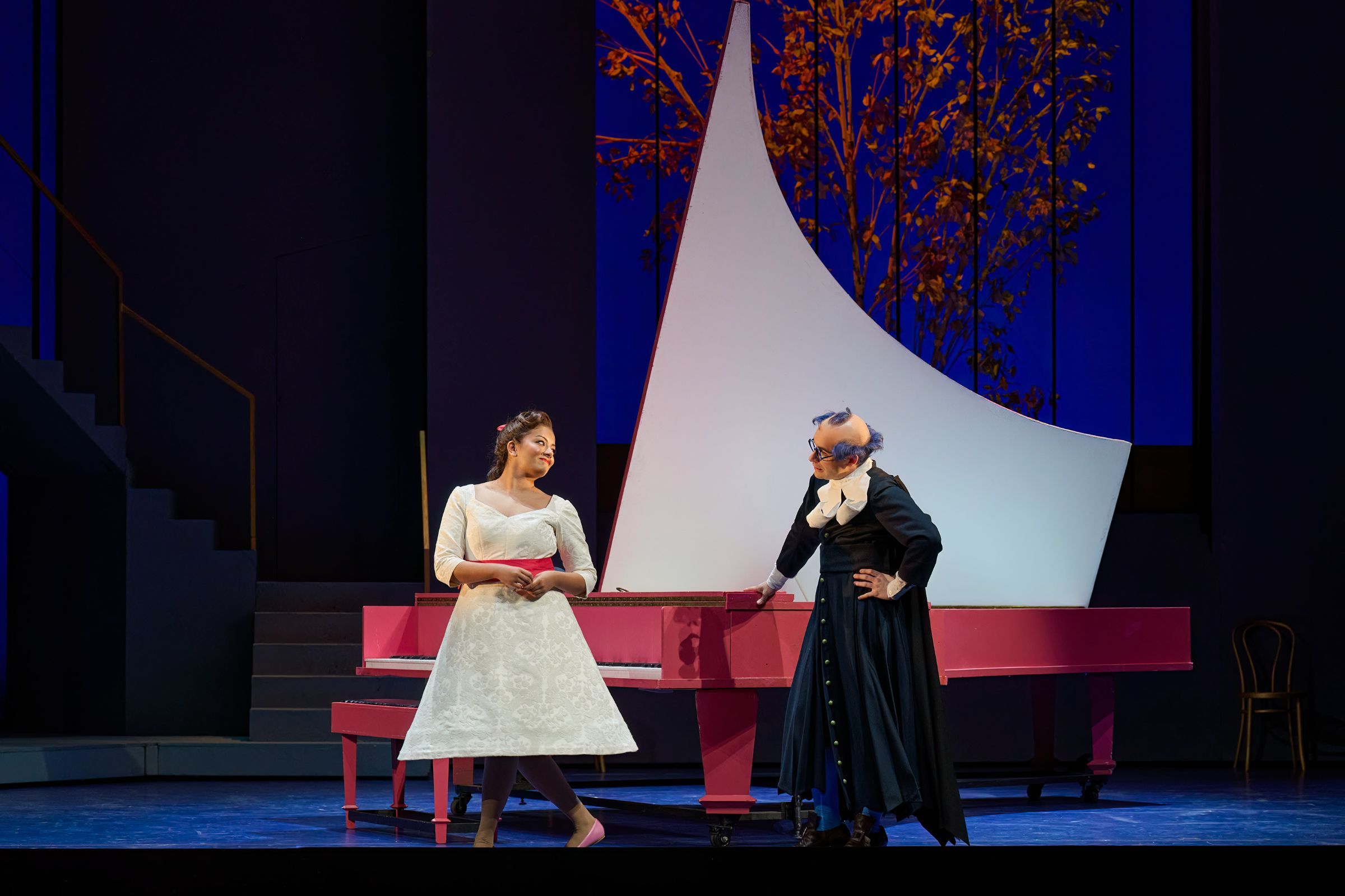 Deepa Johnny (Rosina) and Dave Monaco (Almaviva) &copy; Michael Cooper