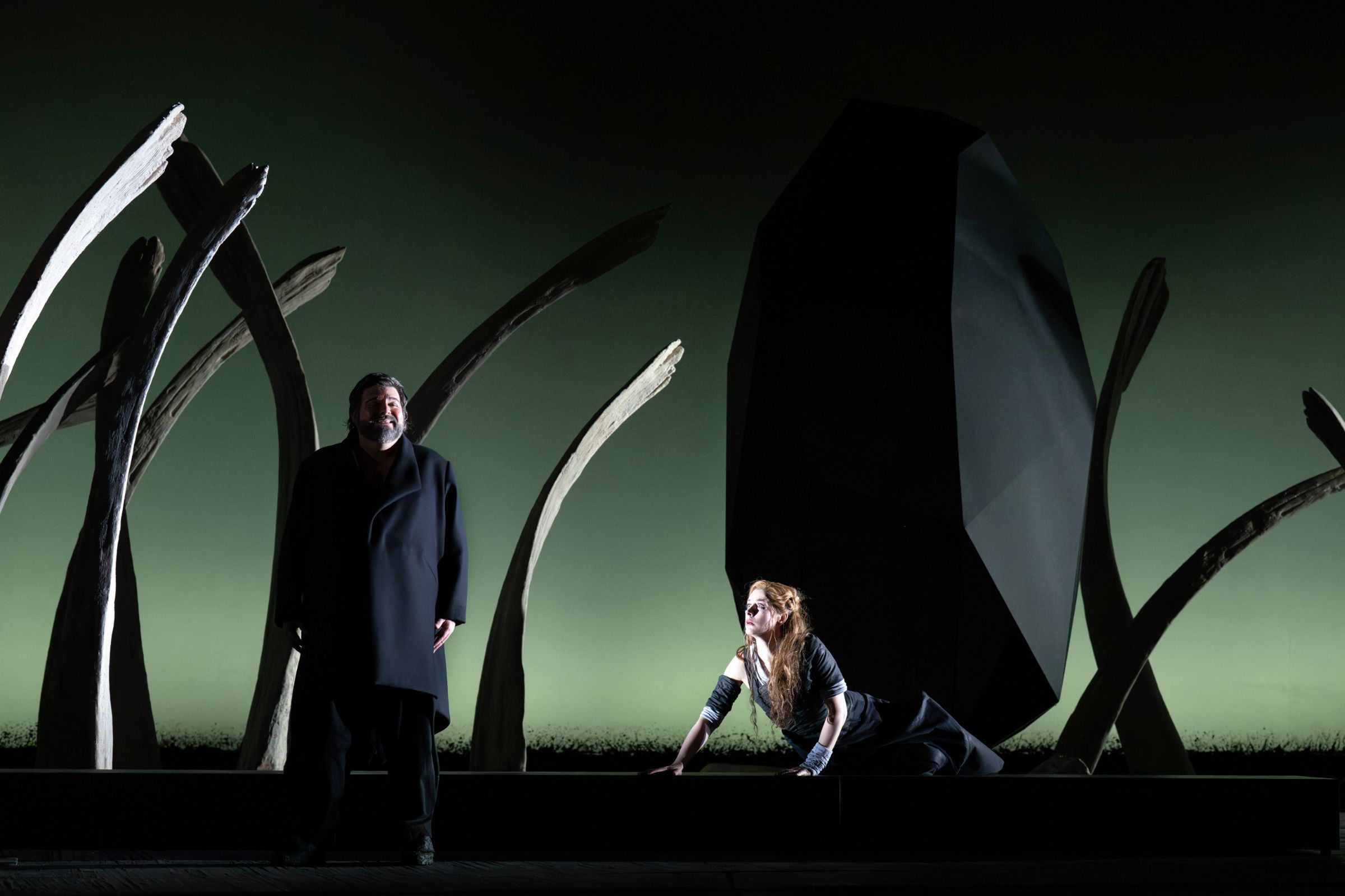 Michael Weinius (Tristan) und Malin Byström (Isolde) © Monika Rittershaus