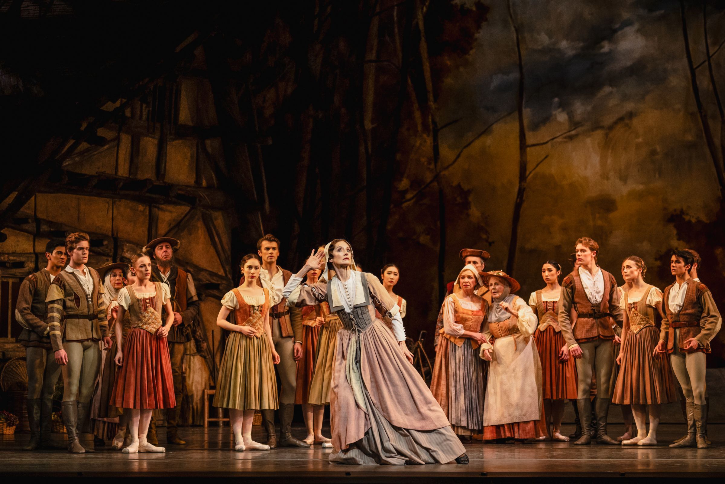 Elizabeth McGorian as Berthe with The Royal Ballet in Sir Peter Wright's <i>Giselle</i> &copy; 2026 Helen Maybanks
