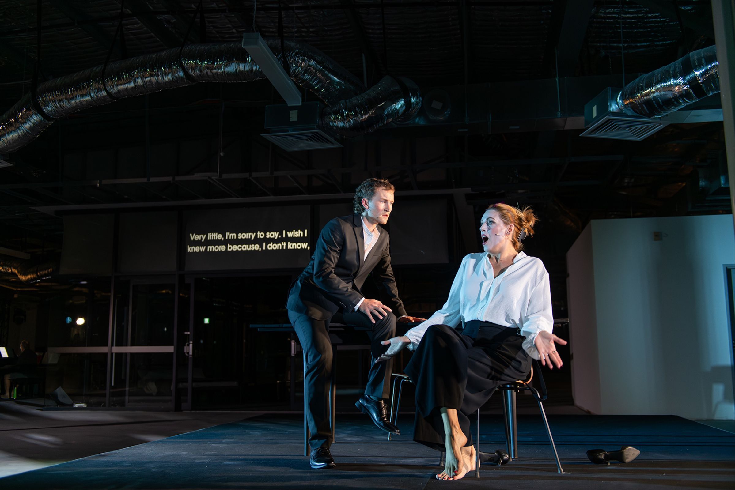 Lachlan Higgins (Josef K) and Rachelle Durkin (Fräulein Bürstner/Leni) © Chris Canato