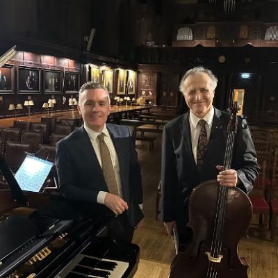 Raphael Wallfisch (cello) and Simon Callaghan (piano)