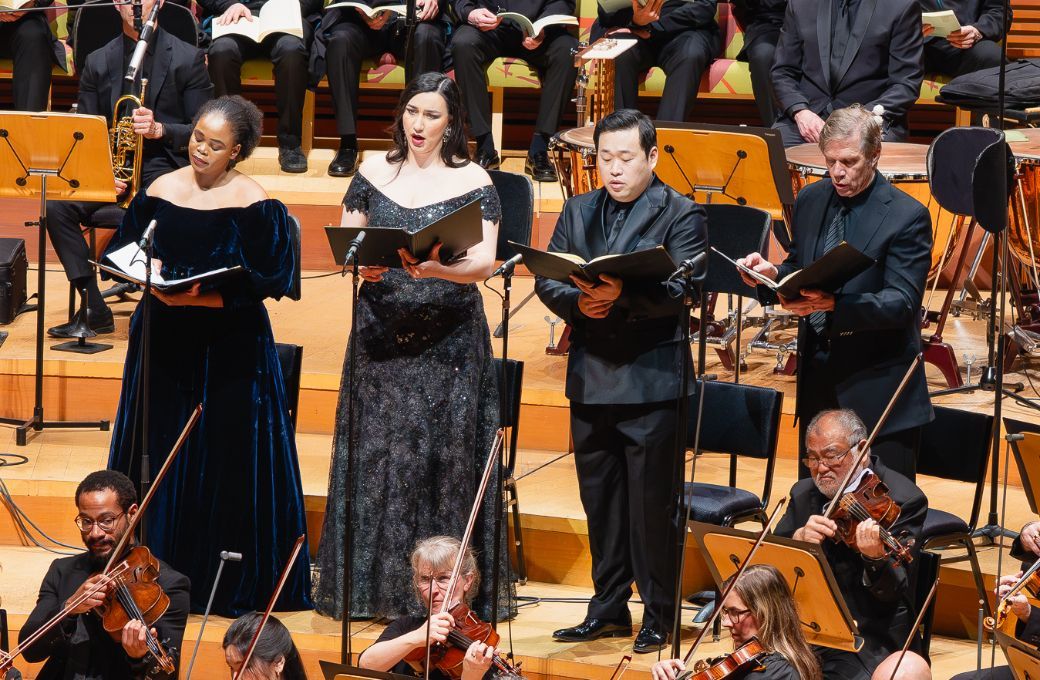 Pretty Yende, Sarah Saturnino, SeokJong Baek and Rod Gilfry &copy; Farah Sosa ​