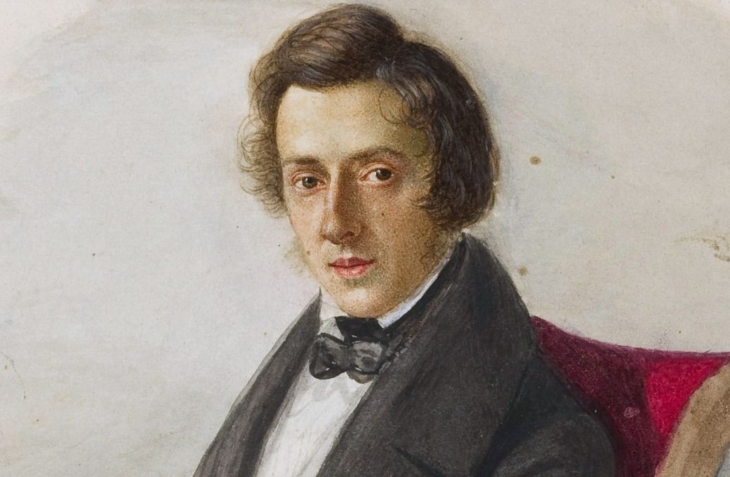 Portrait of Fr&eacute;d&eacute;ric Chopin by Maria Wodzińska (1836) &copy; Public domain