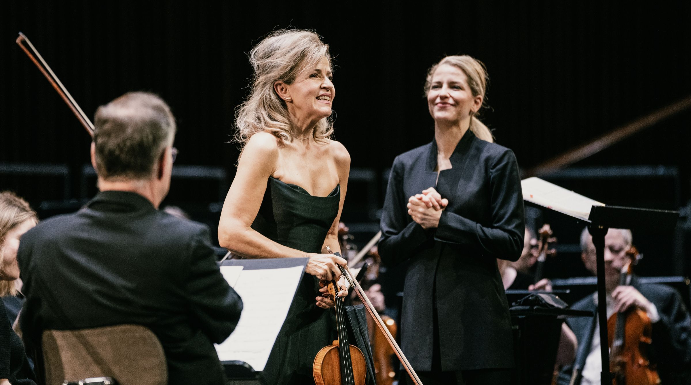 Anne-Sophie Mutter und Karina Canellakis &copy; Sören L. Schirmer