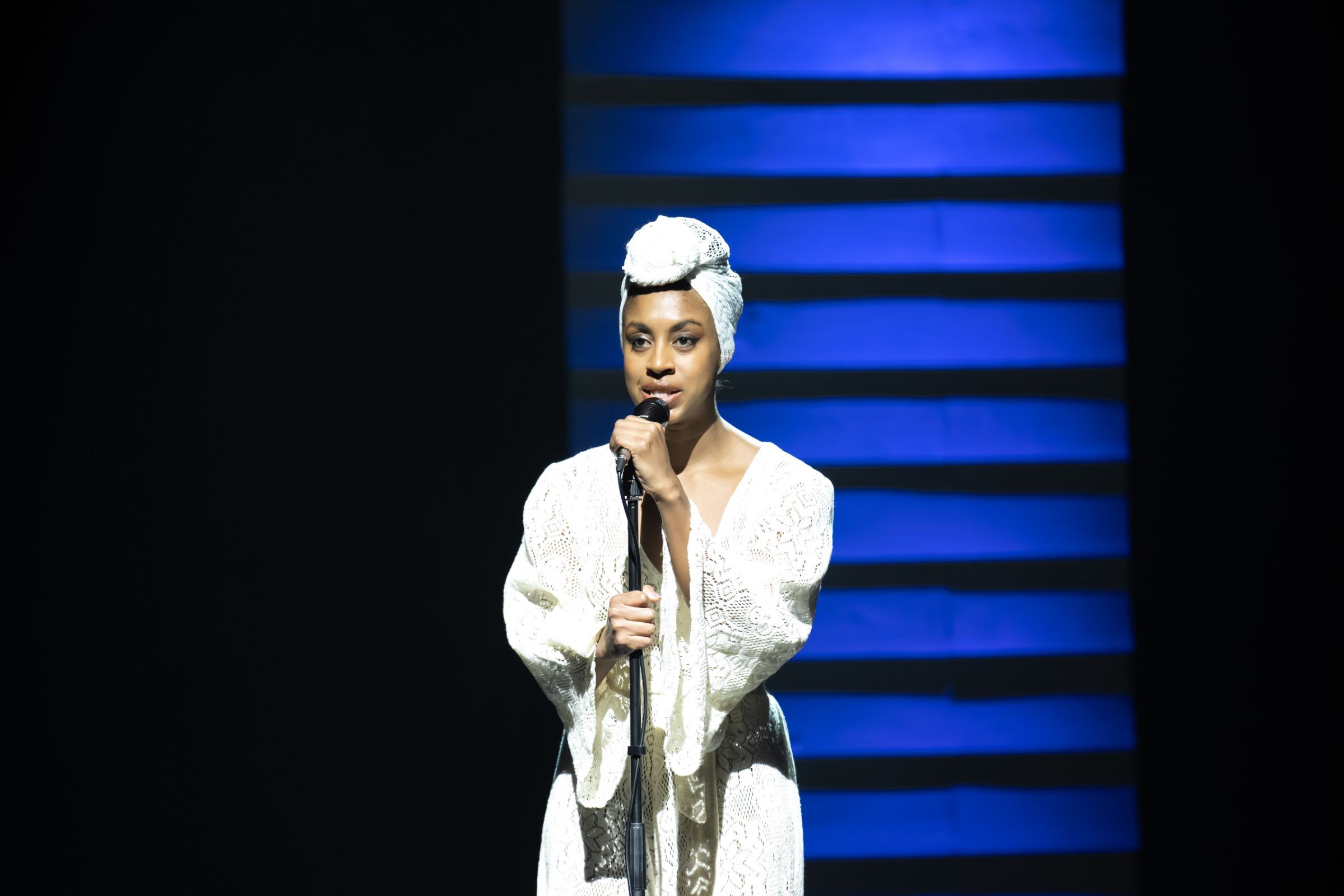 Isabela Coracy as Nina Simone in Mthuthuzeli November's <i>Nina: By Whatever Means</i> © Bill Cooper