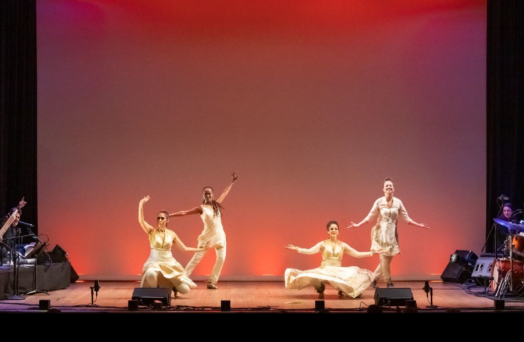 Rukhmani Mehta, Dormeshia, Rachna Nivas and Michelle Dorrance in <i>Speak</i> © Richard Termine