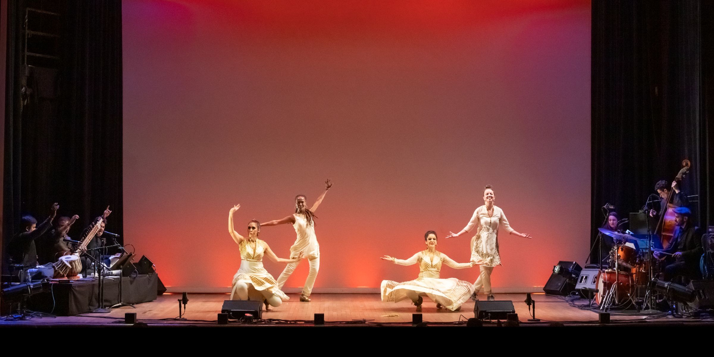Rukhmani Mehta, Dormeshia, Rachna Nivas and Michelle Dorrance in <i>Speak</i> © Richard Termine
