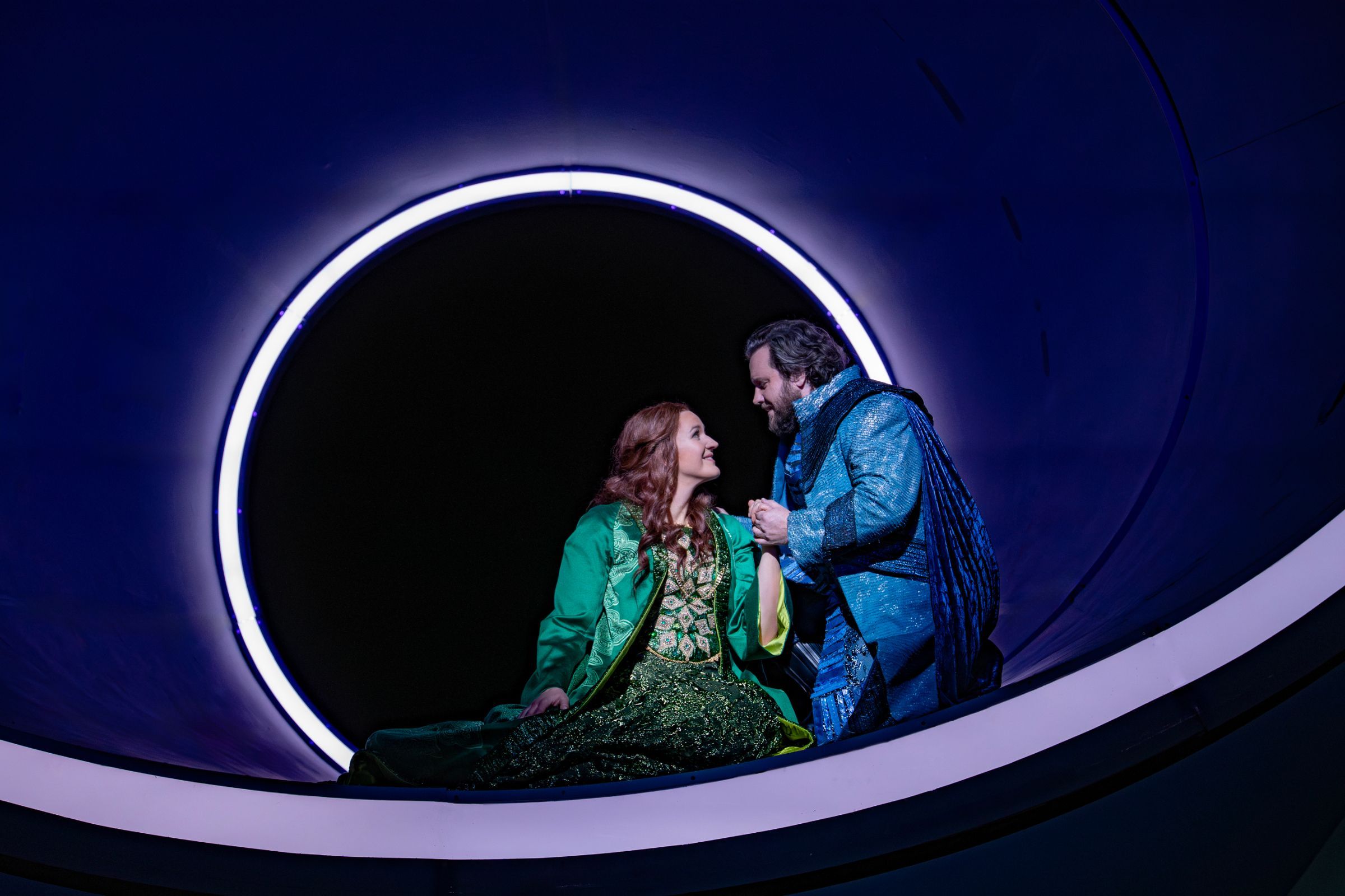 Lise Davidsen and Michael Spyres in <i>Tristan und Isolde</i> at the Metropolitan Opera © Karen Almond | Met Opera
