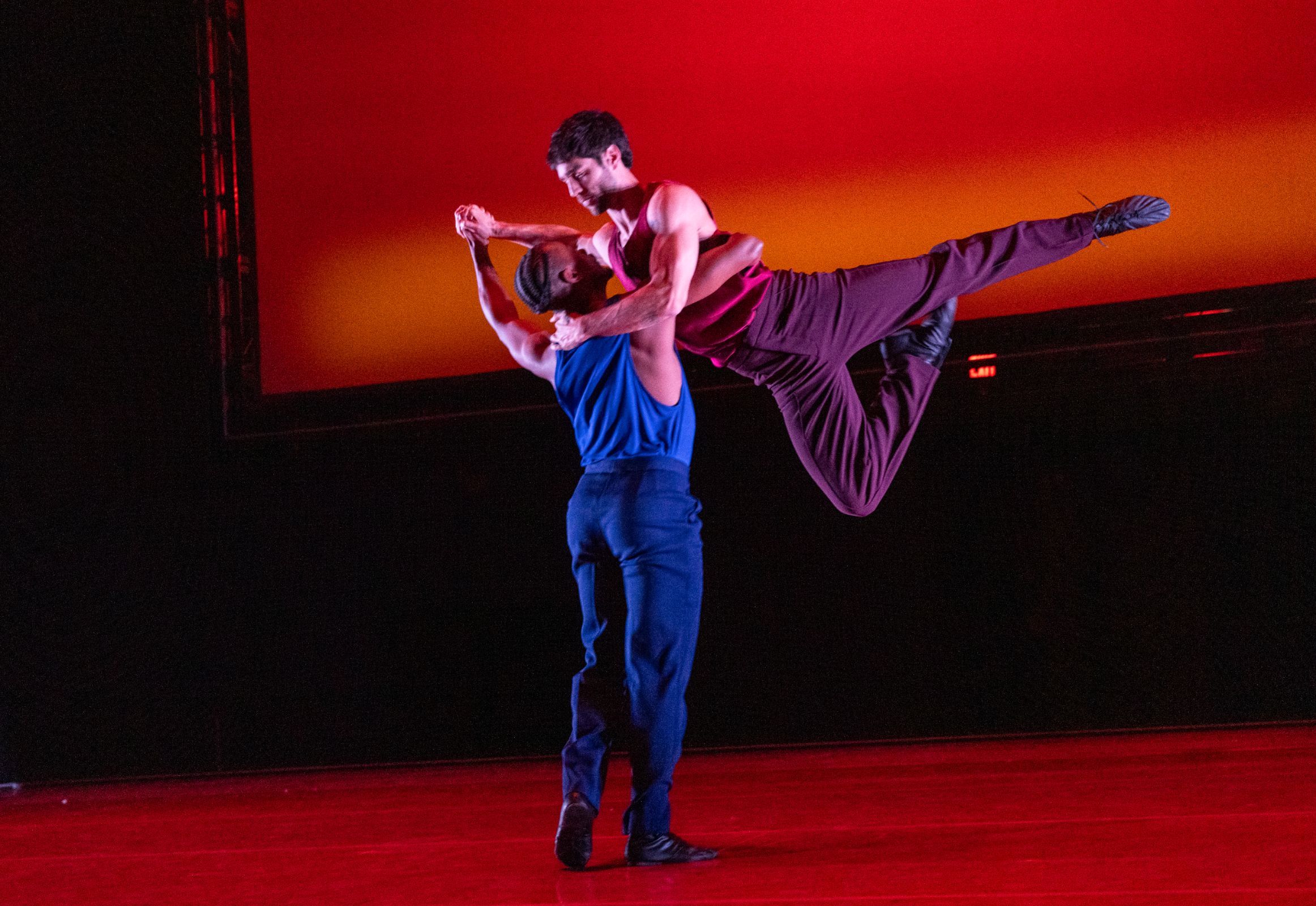 David Adrian Freeland Jr and Morgan Lugo in Benjamin Millepied’s <i>Romeo & Juliet Suite</i> © Stephanie Berger