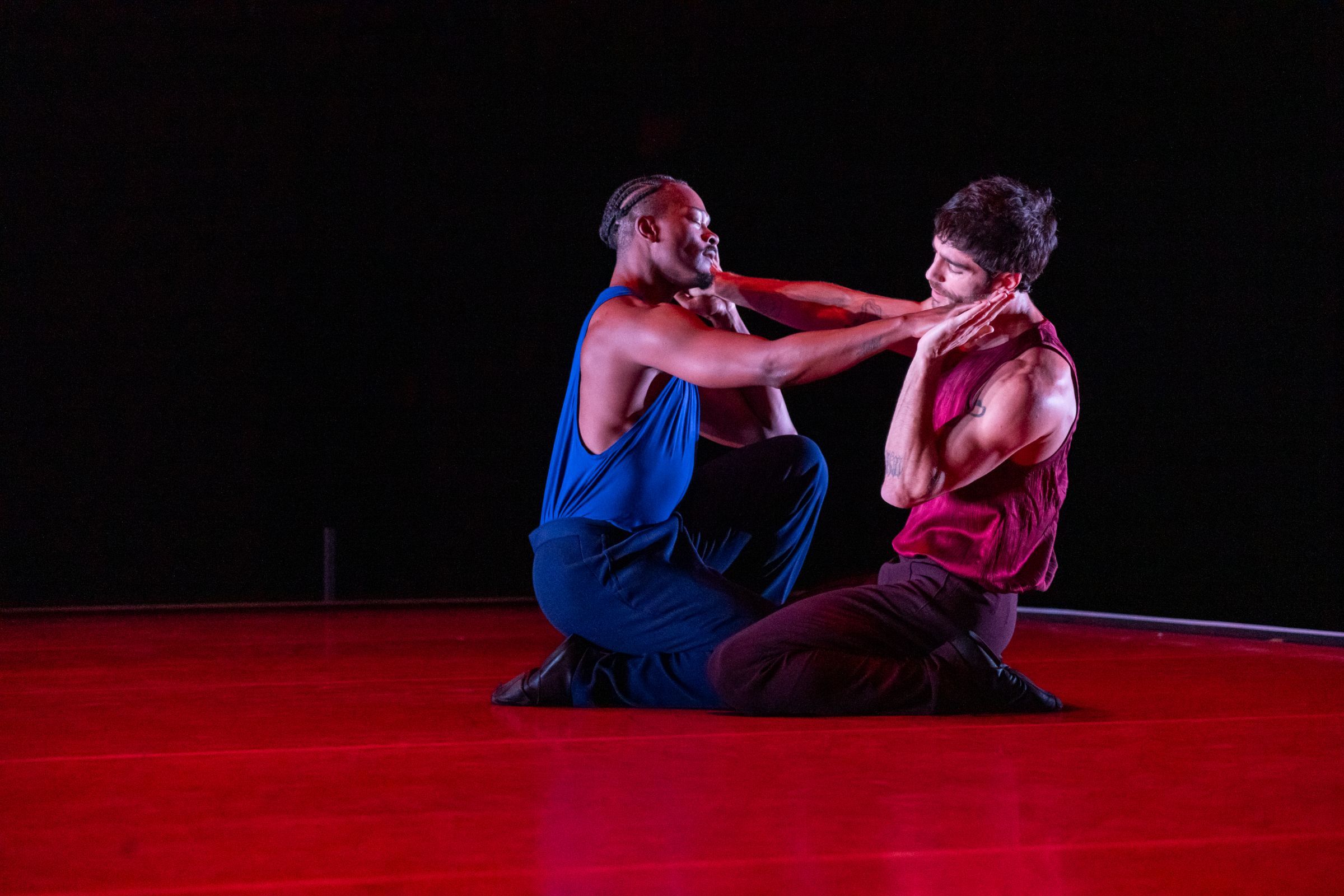 David Adrian Freeland Jr and Morgan Lugo in Benjamin Millepied’s <i>Romeo & Juliet Suite</i> © Stephanie Berger
