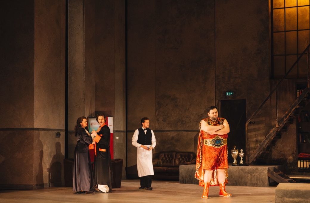 Nadezhda Karyazina (Isabella), Tommaso Barea (Mustaf&agrave;) and Misha Kiria (Taddeo) &copy; Eike Walkenhorst