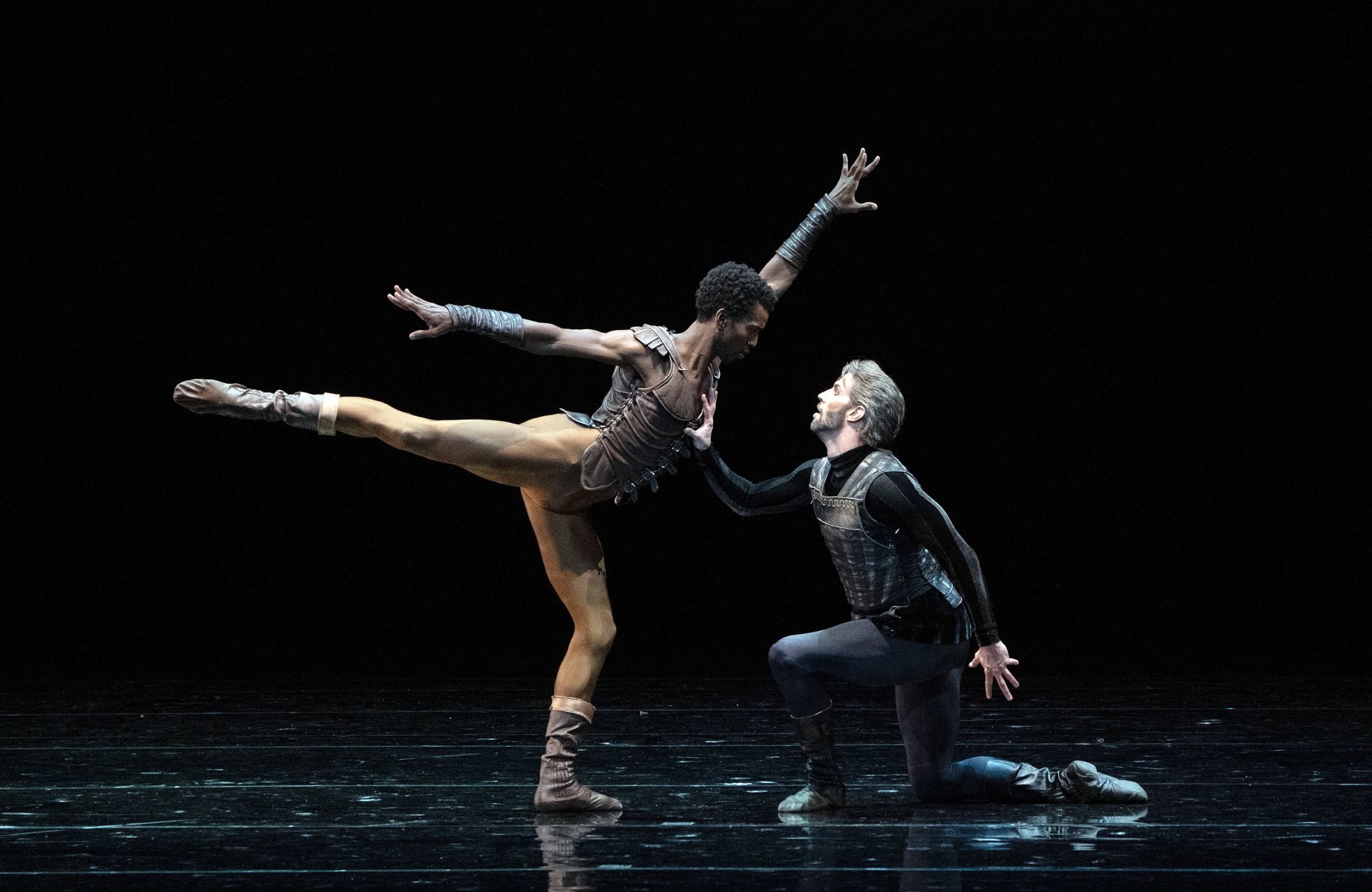 Calvin Royal III and James Whiteside in <i>Othello: A Dance in Three Acts</i> &copy; Steven Pisano