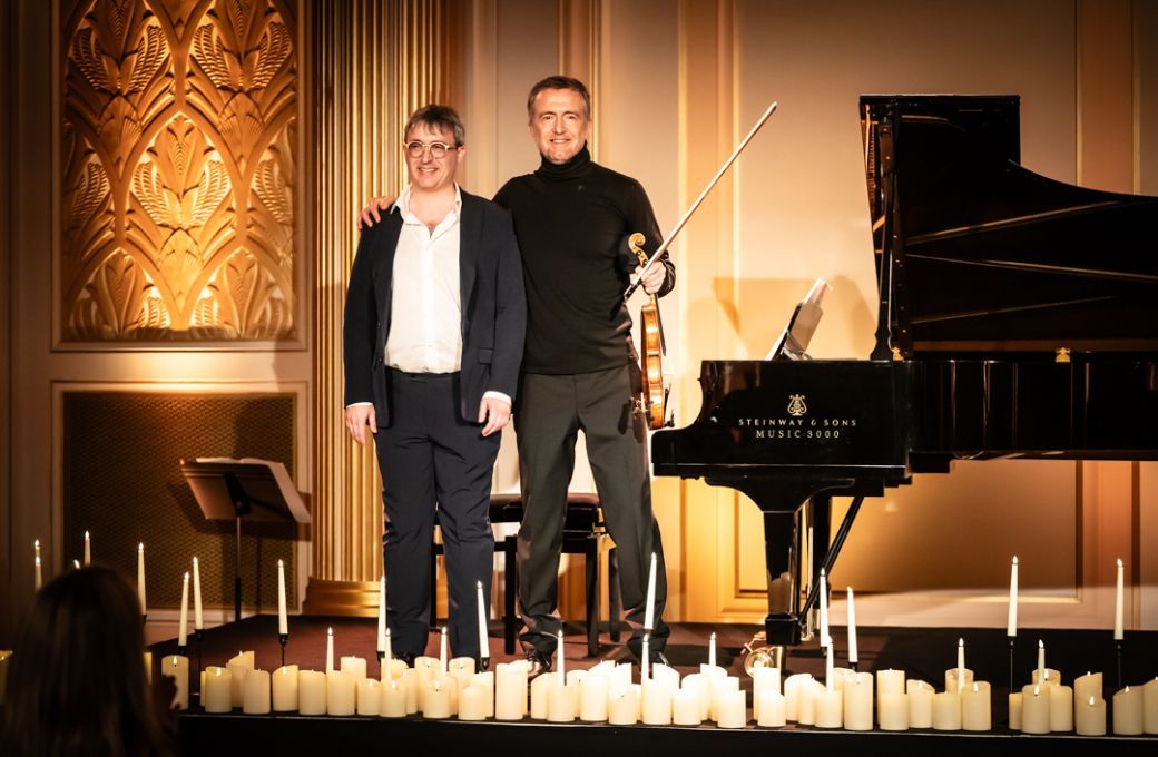 Jean-Fr&eacute;d&eacute;ric Neuburger et Tedi Papavrami au Printemps des Arts de Monte-Carlo &copy; Alice Blangero