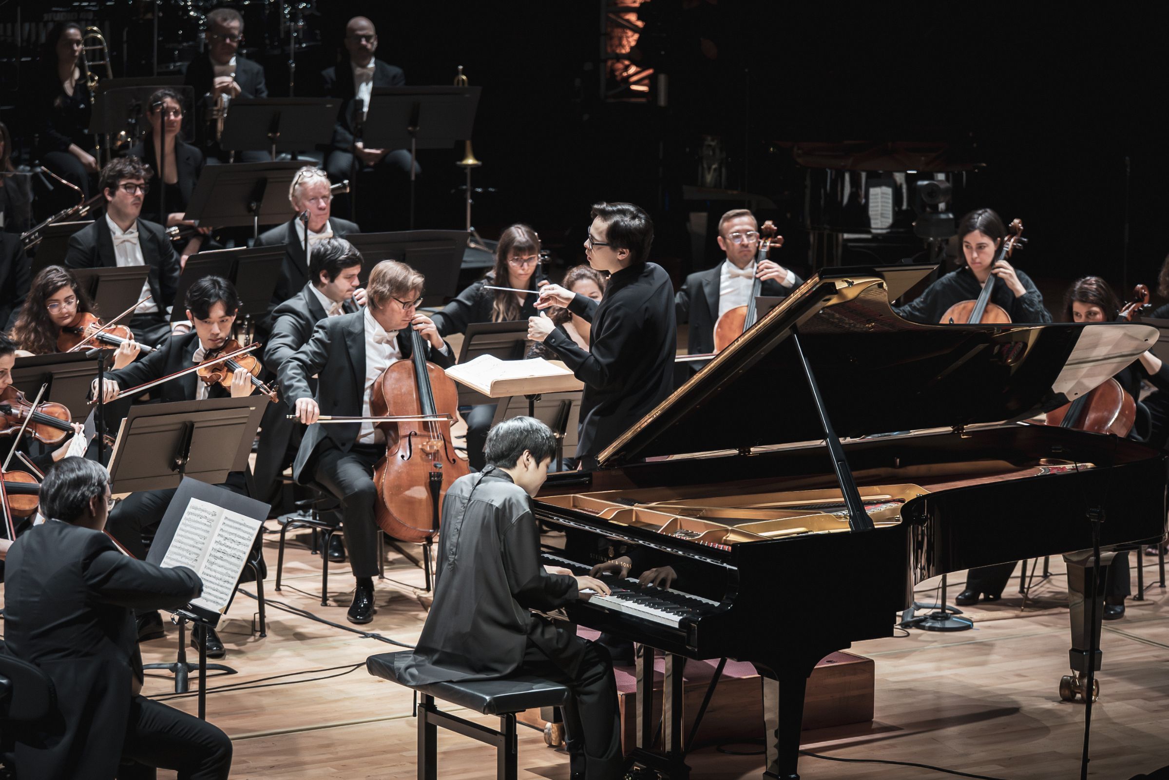 Mao Fujita, Tarmo Peltokoski et l'ONCT &copy; Romain Alcaraz