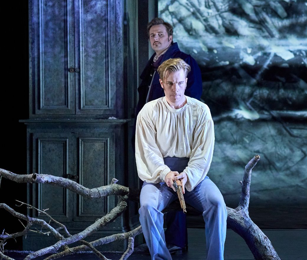 Andrei Bondarenko (Onegin) and Nicholas Jones (Lensky) &copy; Keith Saunders