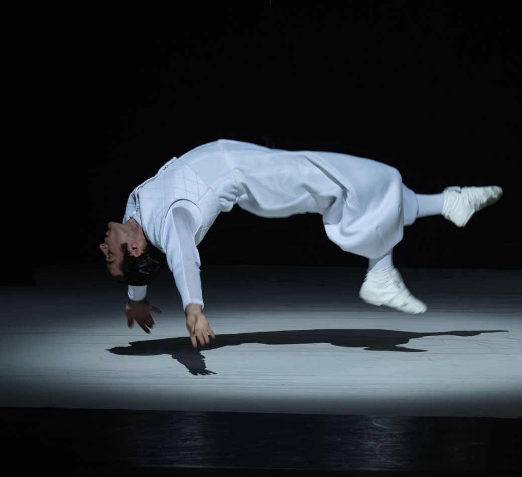 Jose Mar&iacute;a Lorca Mench&oacute;n as the Narrator in Kameron N. Saunders&rsquo; <i>Proper Conduct</i> &copy; Photography by ASH