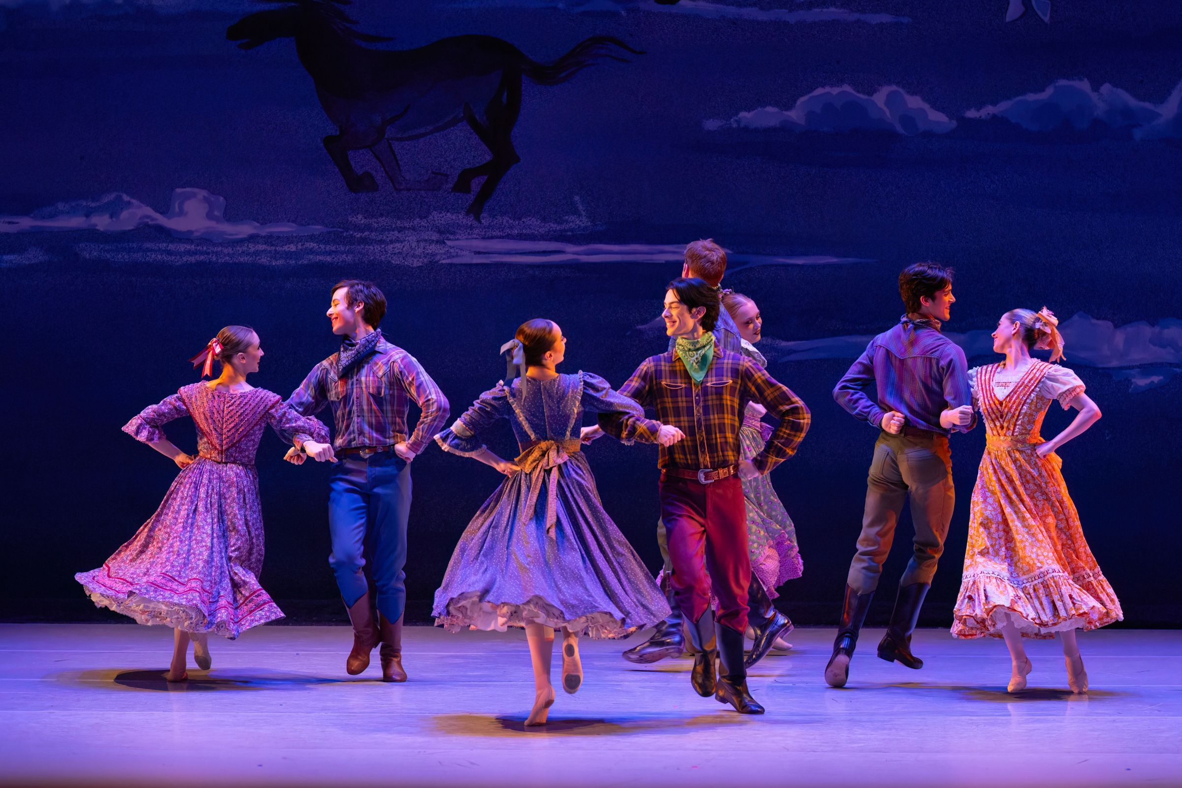 Kansas City Ballet in Agnes de Mille's <i>Rodeo</i> © Brett Pruitt & East Market Studios